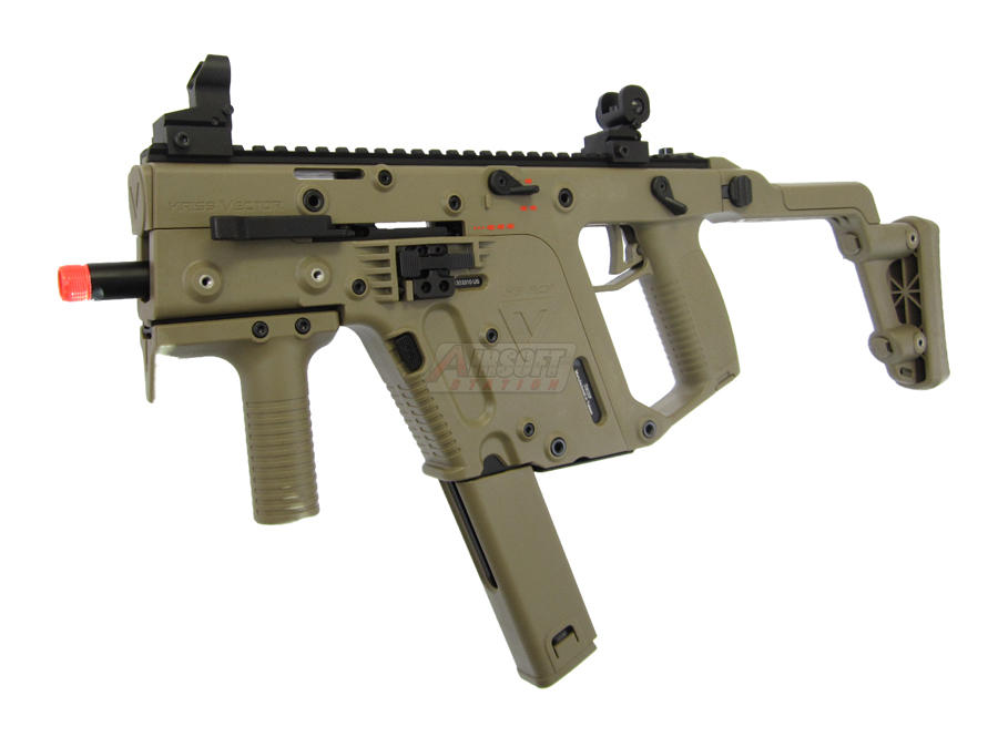 KWA KRISS Vector Gas Blowback Airsoft SMG, Tan
