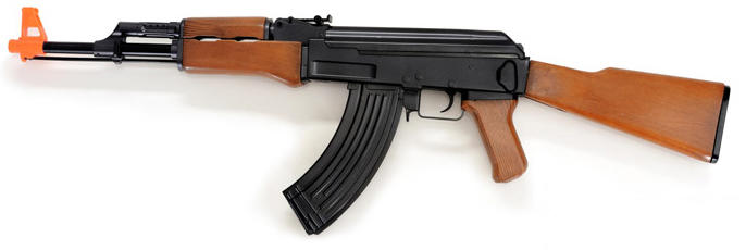 Golden Ball ABS Plastic AK47 Electric Airsoft Rifle