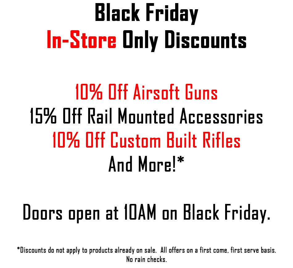 Airsoft Station Oakdale Black Friday Sale