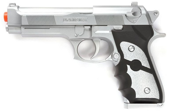 Beretta 92 Style Airsoft Spring Pistol - Silver