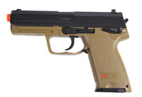 HandK USP CO2 Airsoft Pistol, Black/Tan