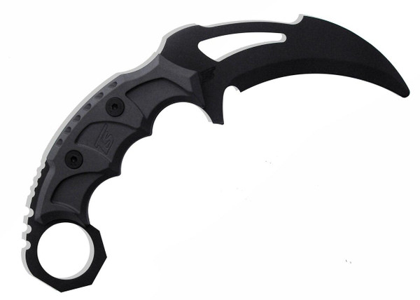 Ts Blades Black Widown Evo Karambit Polymer Training Knife Black