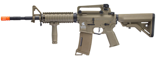 Lancer Tactical M4 SopMod Gen 3 AEG Airsoft Rifle, Dark Earth