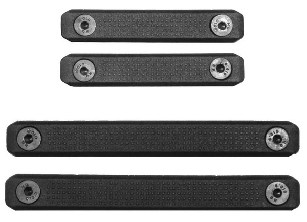 KWA Enhanced Polymer MLok Rail Cover Set - 2pcs 2-Slot & 2pcs 3-Slot | Airsoft S