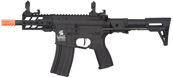 Lancer Tactical Enforcer Hybrid Gen 2 BATTLE HAWK 4" PDW AEG Airsoft Rifle, Blac UK-LT-34BDL4-G2-E