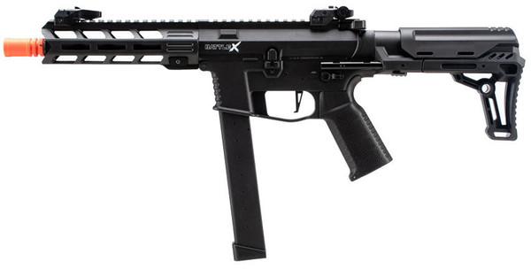 Lancer Tactical Gen 2 9mm Style Battle CQB Carbine Airsoft AEG Rifle, Black | Ai UK-LT-35B-G2
