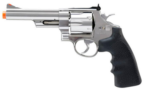 Smith and Wesson M29 Electroplated Airsoft Revolver, Chrome