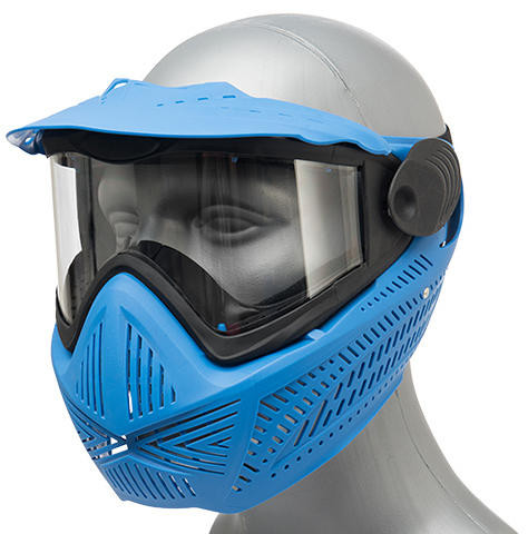 G-Force F2 Single Layer Airsoft Full Face Mask, Blue | Airsoft Station UK-AC-0026BL