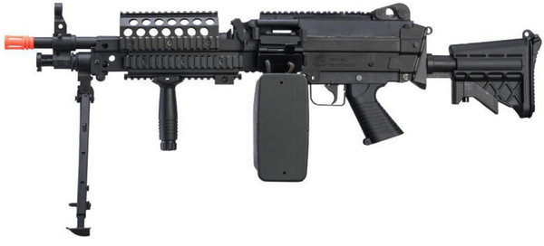 A&K MK46 M249 Saw Light Machine Airsoft Rifle, Black | Airsoft Station