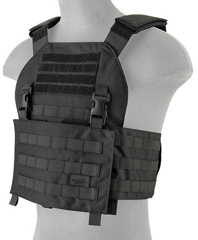 Lancer Tactical Buckle Up Version Airsoft Tactical Vest, Black | Airsoft Station UK-CA-297B