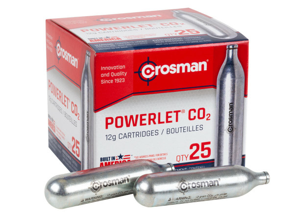 Crosman 12 Gram CO2 (25 Cartridges) AV-CO2X25