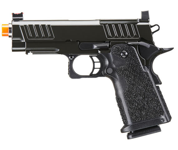 Lancer Tactical Stryk Hi-Capa 5.1 Gas Blowback Airsoft Pistol (Black)