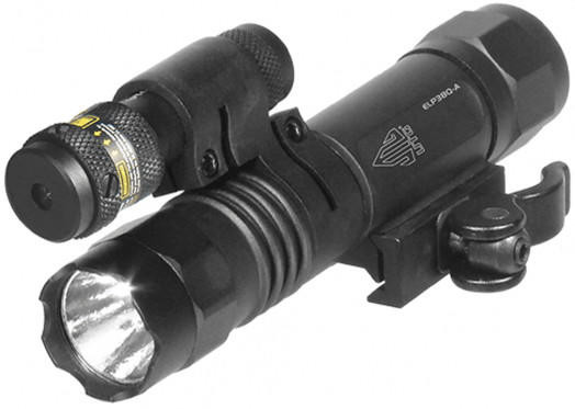 Leapers UTG Light/Red Laser Combo, 400 Lumen, Integral Mount, Black | Airsoft St LE-LT-ELP38Q-A