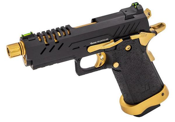 Vorsk 3.8 Hi Capa Pro GBB Airsoft Pistol, Gold Match | Airsoft Station