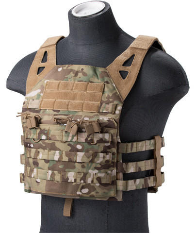 Lancer Tactical Lightweight Molle Tactical Vest with Retention Cords ...
