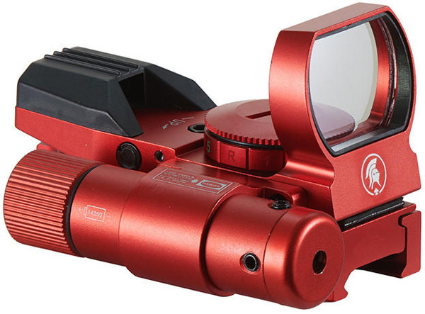 Lancer Tactical Red / Green Dot Reflex Sight and Laser, Red | Airsoft Station UK-CA-401RG