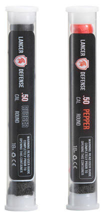 Lancer Defense .50 Cal Pepper Ball and Rubber Ball Pack, 7 Rounds of Each | Airs UK-LTD-50-BALLPR7