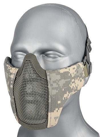 G-Force Steel Mesh Nylon Lower Face Mask, ACU | Airsoft Station UK-AC-642ACU
