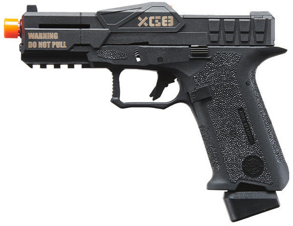 Poseidon CSI XG8 Close Combat Tactical GBB Airsoft Pistol, Black