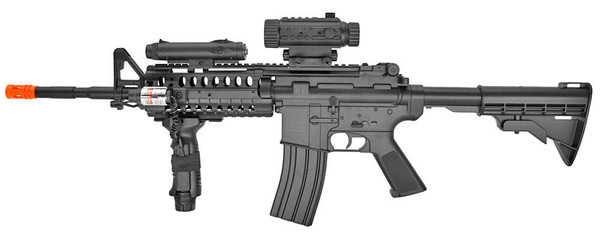 m4 airsoft gun with attachments