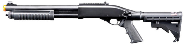 Golden Eagle M8871 3/6-Shot Pump Action CO2 Gas Airsoft Shotgun w/ Ghost Ring Ir
