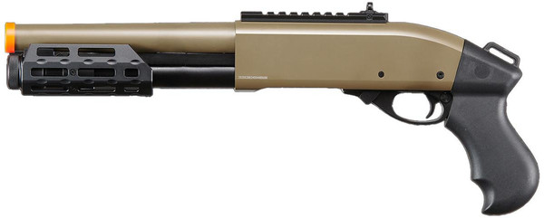 Golden Eagle M8879 3/6-Shot Pump Action Gas Airsoft Sawed-Off Shotgun w/ M-LOK F