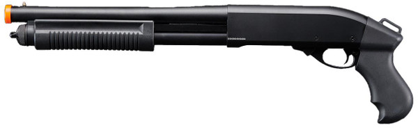 Golden Eagle M8881 3/6-Shot Pump Action Gas Airsoft Sawed-Off Shotgun, Black | A