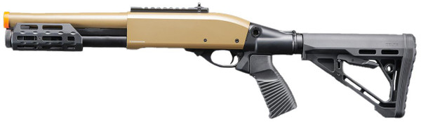 Golden Eagle M8878 3/6-Shot Pump Action Gas Airsoft Sawed-Off Shotgun w/ M-LOK F
