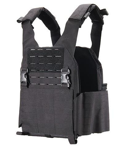 Code 11 Tiger Laser Cut Plate Carrier, Black | Airsoft Station