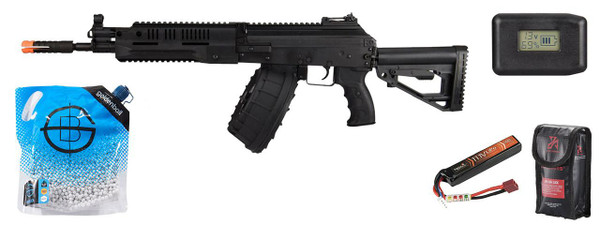LCT LCK-16 Steel AEG Airsoft Rifle w/ ASTER V2, Battery & Charger