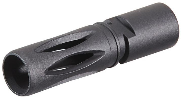 WE Metal 11mm CCW Flash Hider for SMG-8 Airsoft GBB SMG, Black