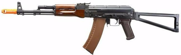 東京マルイ　　E&L AK74N E&L AKS74N Platinum 2.0 ETU V3 AEG Airsoft Rifle, Black/Wood
