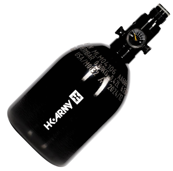 HK Army 26ci 3000psi Aluminum HPA Tank w/ Regulator, Stubby, Black
