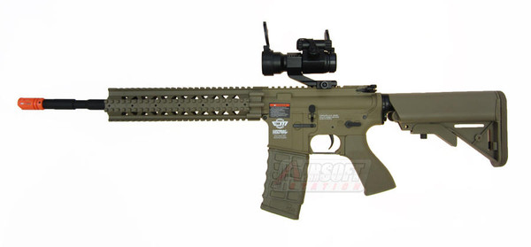 G&G Combat Machine CM16 R8-L AEG Airsoft Rifle, Desert Tan