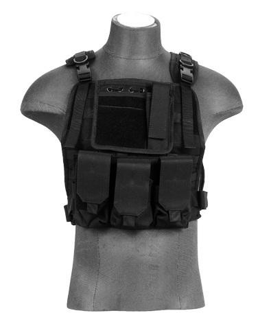 Lancer Tactical CA-301B Molle Plate Carrier Vest in Black