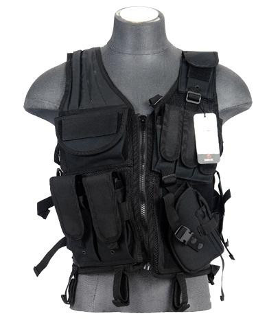 Tactical Vest with Cross Draw Holster