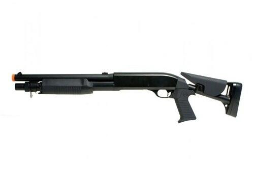 Double Eagle CQB Multi-Shot Spring Airsoft Shotgun, Black