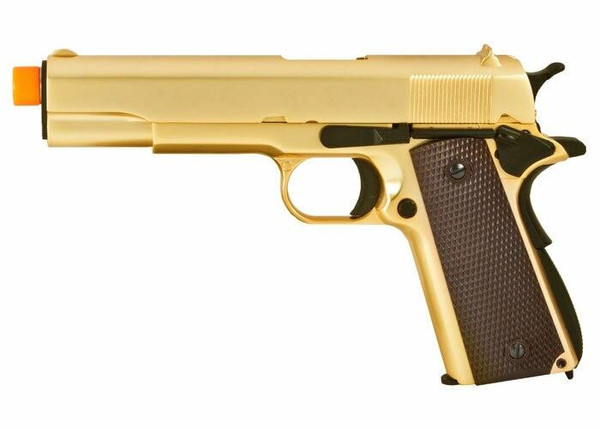 M1911 Replica Handgun Full Metal Silver Airsoft Pistol with 6mm