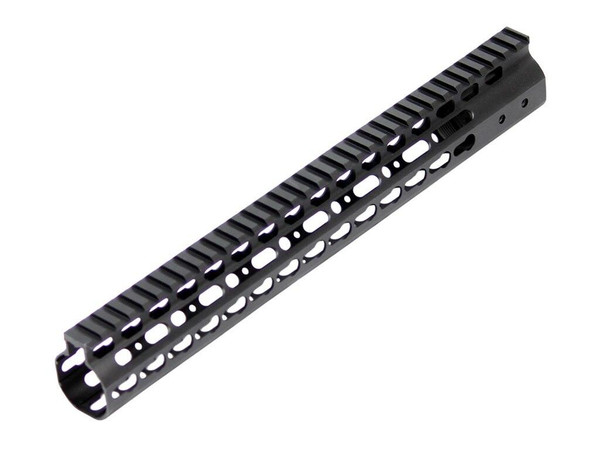 Tactical Keymod Style Aluminum 13.5 inch Free Float Rail System, Black ...