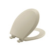 Church 540EC 006 Toilet Seat (Bone, Wood, 17 x 14.5 x 2in, Round)