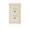 Leviton T5320-T Duplex Receptacle (Light Almond, 125v, 15A, 2P, 3W)