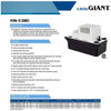 Little Giant 554405; VCMA-15ULS Condensate Pump (White, Black, 115VAC, 1A, 1/50hp, 65GPH)