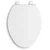 Kohler K-20110-0 Toilet Seat (White, Plastic, 18 x 14.19in, Elongated)
