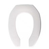 Church 2155SSCT 000 Toilet Seat (White, Plastic, 18.37 x 14.25 x 2.37in, Elongated)