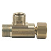 BrassCraft CT2-666X P Tee (Brass, 3/8 x 3/8 x 3/8in, 400PSI)