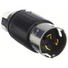 Hubbell Wiring Device-Kellems CS8265C Locking Plug (Black, White, 250v, 50A, 2P, 3W)