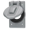 Hubbell Wiring Device-Kellems HBL7425WOA Weatherproof Cover (Gray, Vertical FS/FD Mount- Mounting Screws)