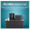 Little Giant 553201; VCL-24ULS Condensate Pump (Black, 115v, 2.5A, 1/18hp, 270GPH)