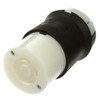 Hubbell Wiring Device-Kellems HBL2723 Locking Connector (Black, White, 250VAC, 30A, 3P, 4W)