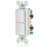 Leviton 5634-W Light Switch (White, 120/277VAC, 15A, 1P)